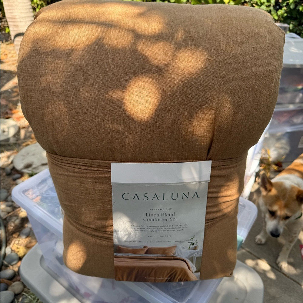 Casaluna Heavyweight Linen Comforter Set Full/Queen